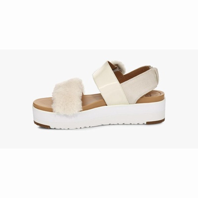 Sandálias UGG Le Fluff Mulher Bege | PT-GQISM